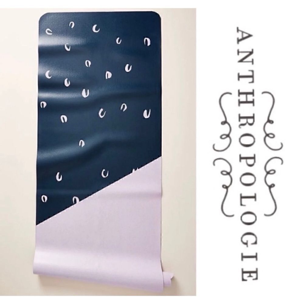 New! Anthropologie LIVE MINDFULLY Foldable Travel Yoga Mat